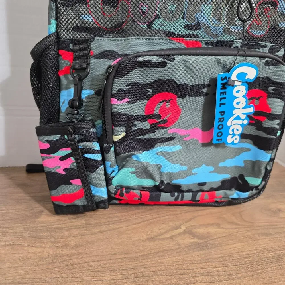 Cookies Escobar Smell Proof Backpack, Green Camo NWT
